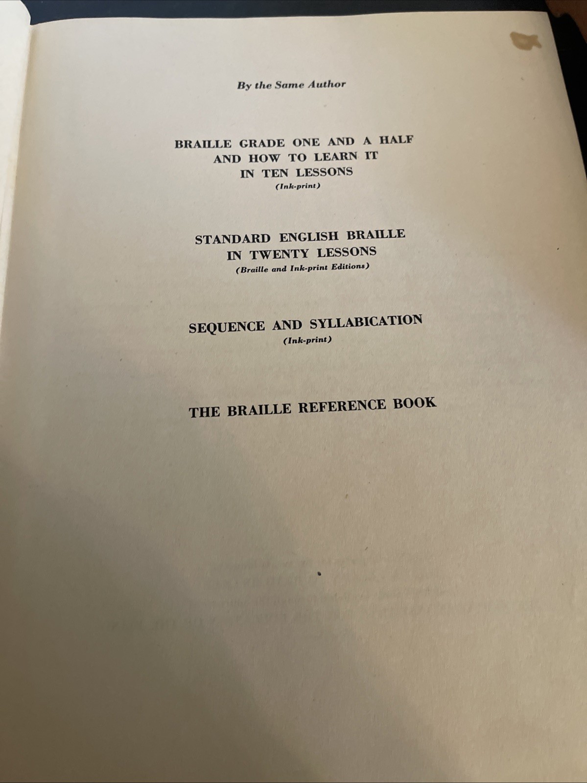 You Can Learn to Read Braille by Madeleine Seymour Loomis 1939 Second Edition