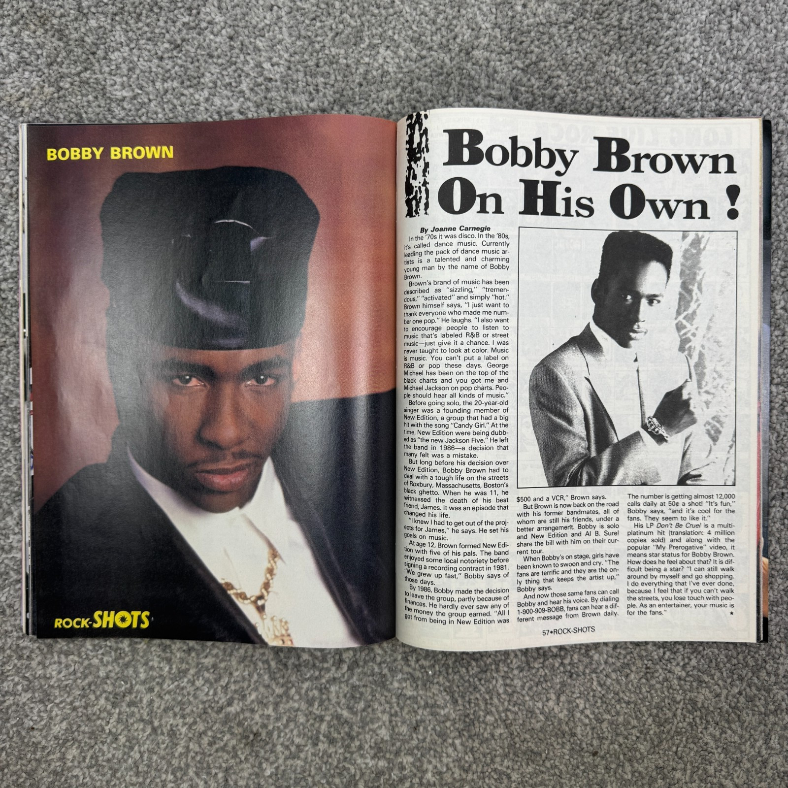 Creem Rock-Shots Magazines January 1990 NKOTB Milli Vanilli Warrant & Skid Row