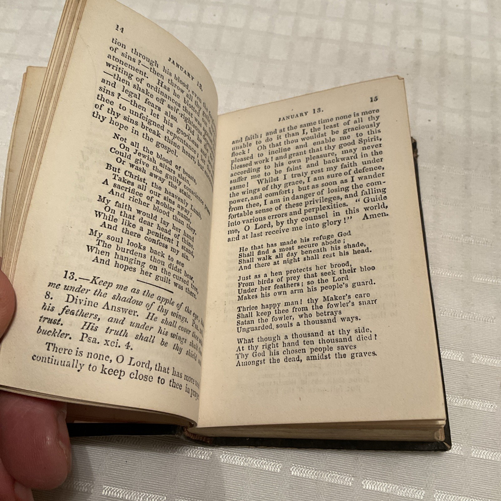 Bogatzy Golden Treasury For the Children of God 1799 Mini 431 Pages 11cm x 7.5cm