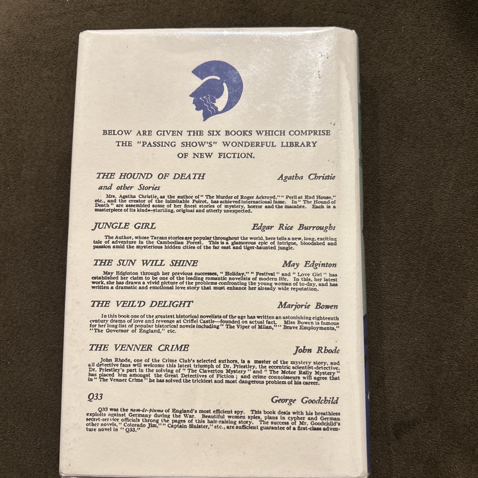 The Hound Of Death – Agatha Christie. FACSIMILE. 2012. Collins Crime Hardcover