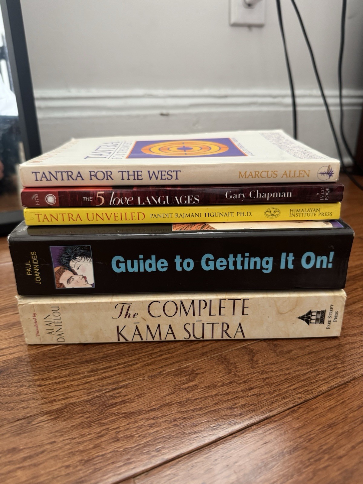 Lot of 5 Relationship & Tantra Books by Chapman, Daniélou, Tigunait, Allen