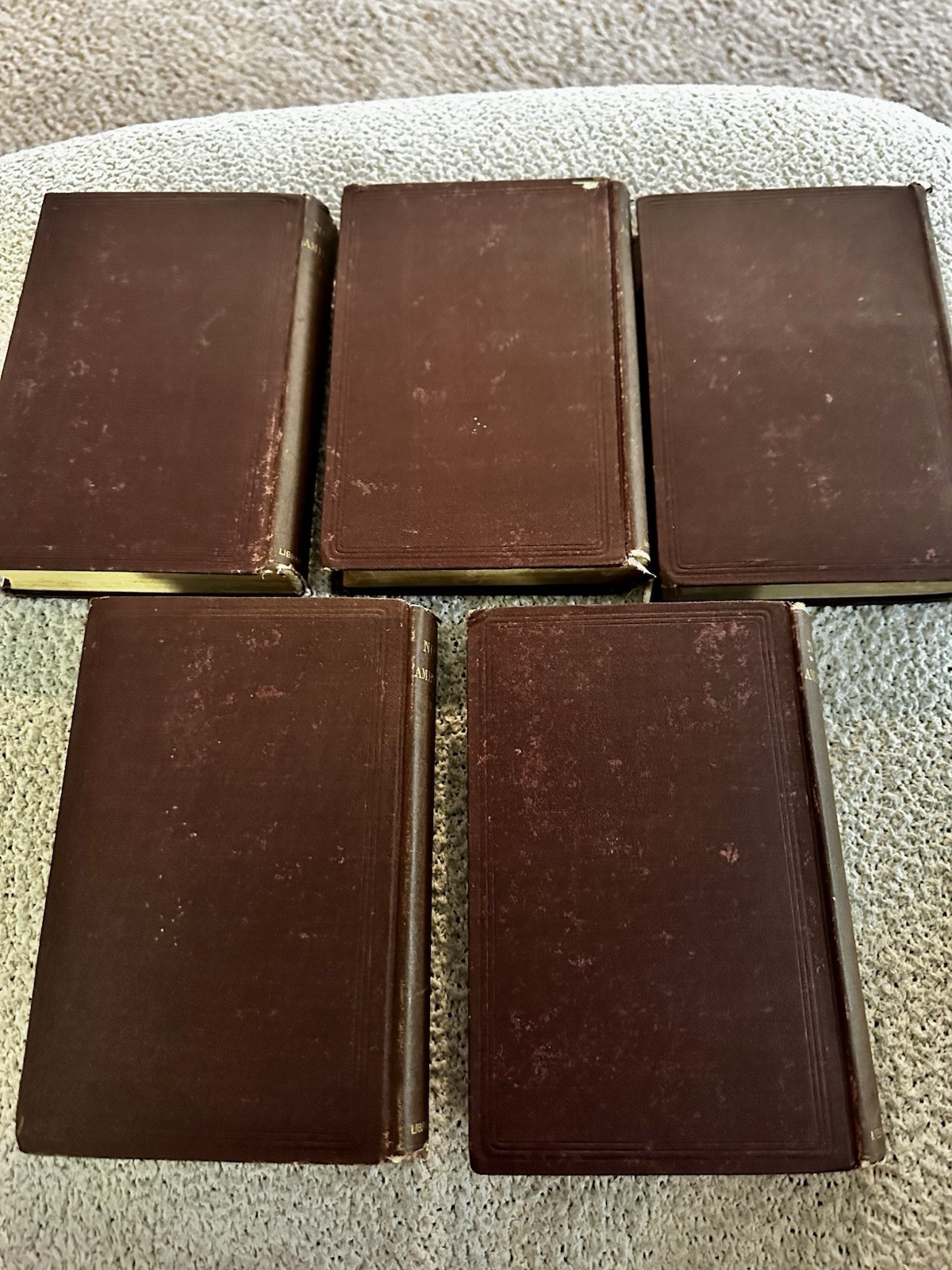 1866- 1867, Revised Ed., 5 Vols (Complete), Noctes Ambrosianae, John Wilson
