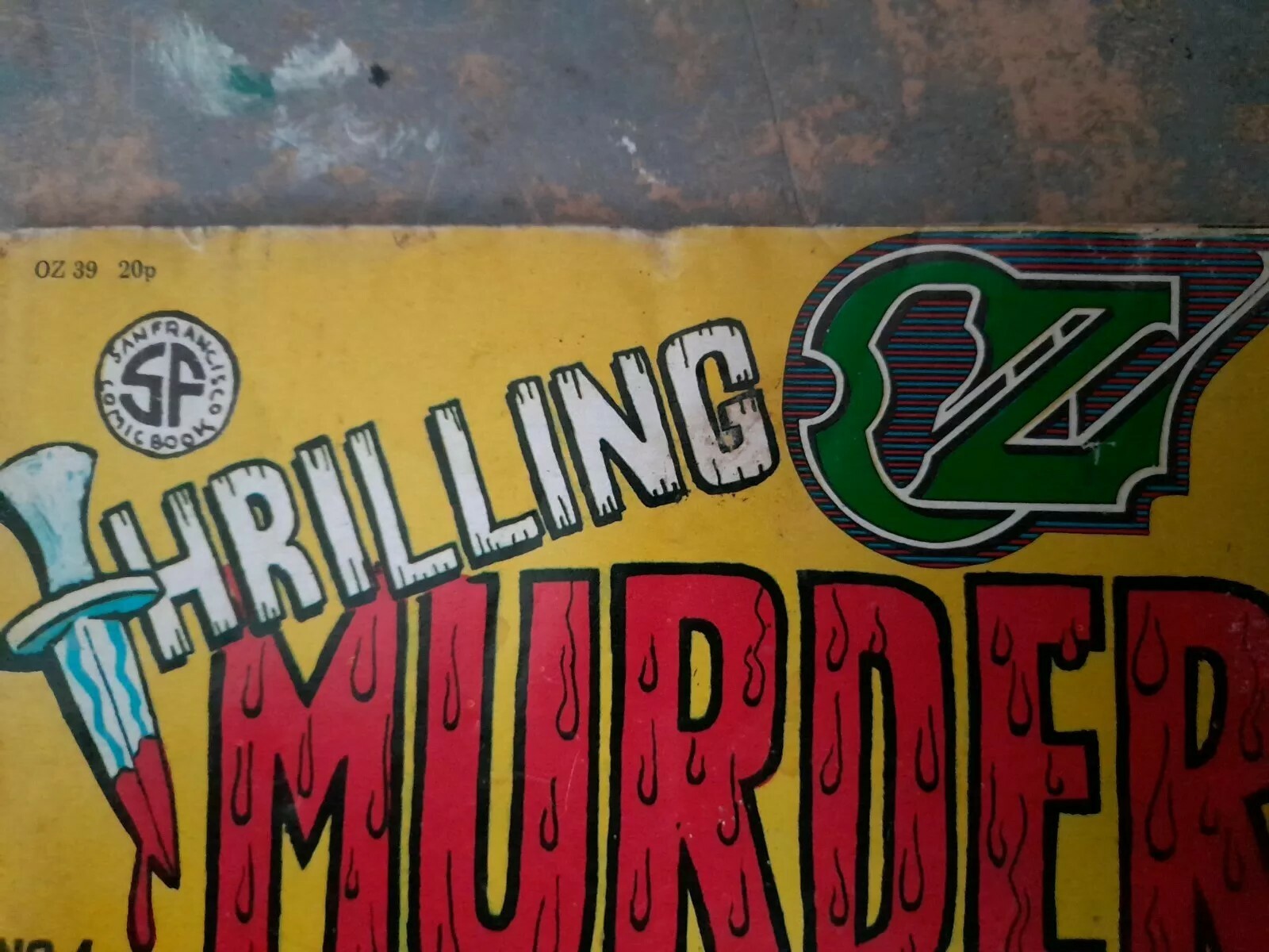 OZ MAG No.39 / THRILLING MURDER COMICS COVER [December 1971]