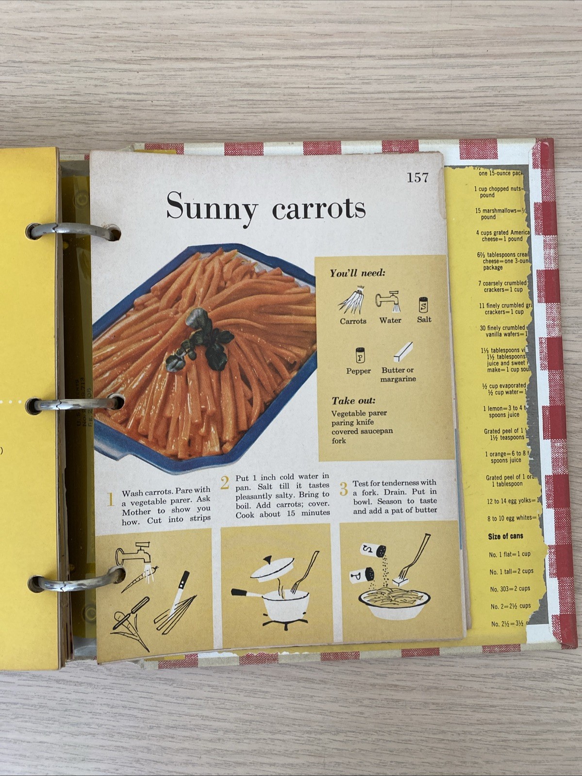 Better Homes and Gardens Junior Cook Book 1955 First Edition 3-Ring HC Binder