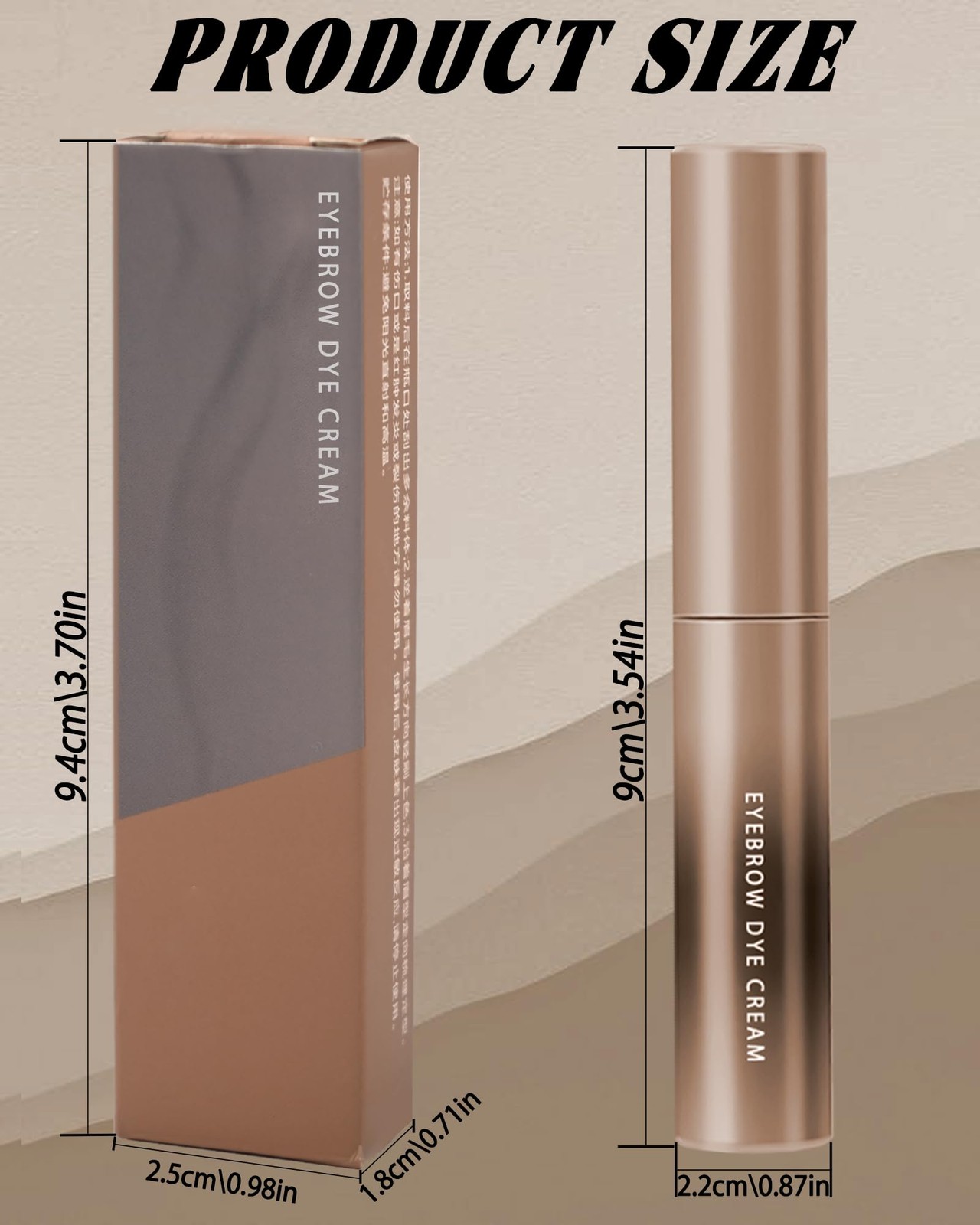Cold Grey Tinted Eyebrow Gel,2 Pcs Long 0.07 Ounce (Pack of 2), 03#