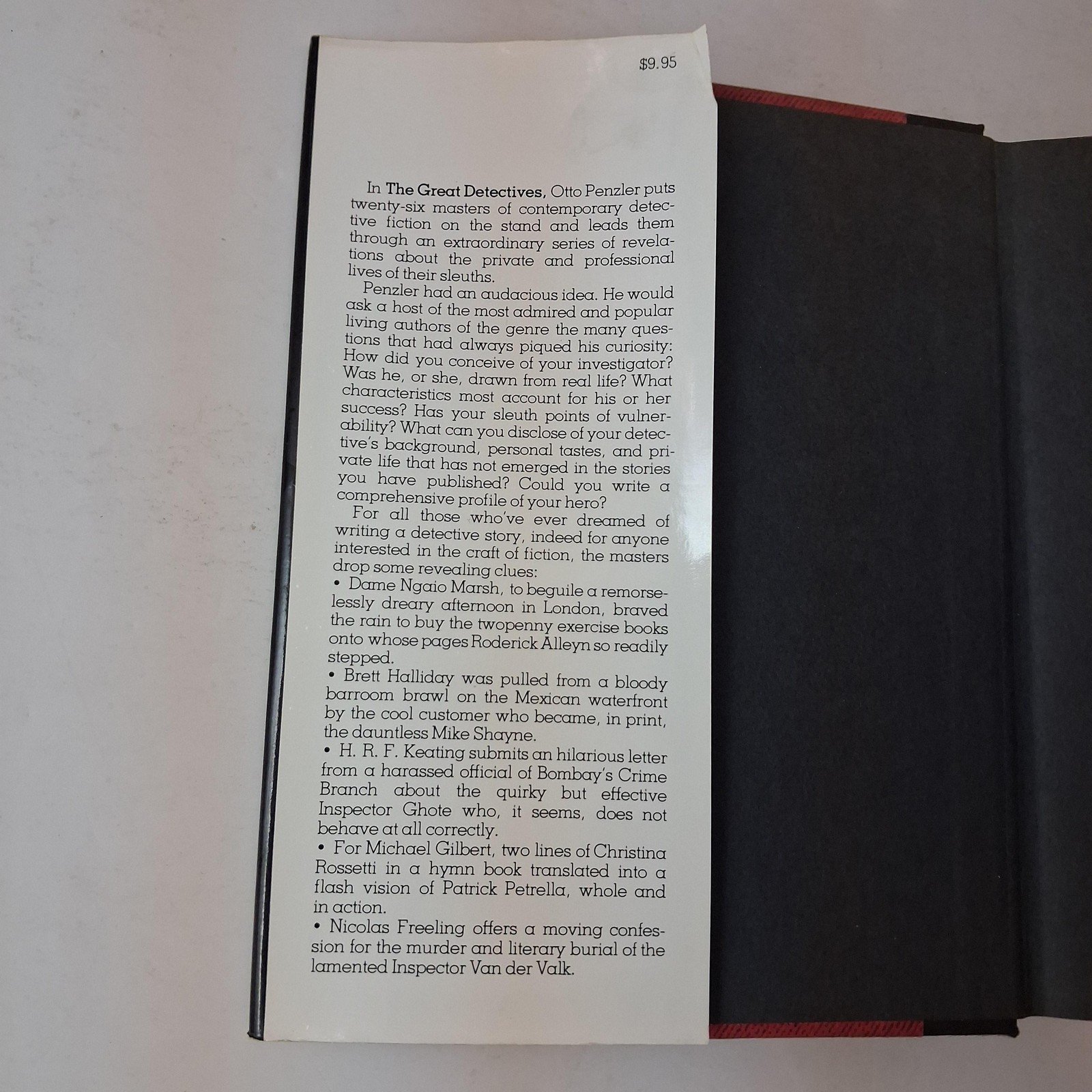 Vintage The Great Detectives Otto Penzler Little Brown Black HC DJ USA