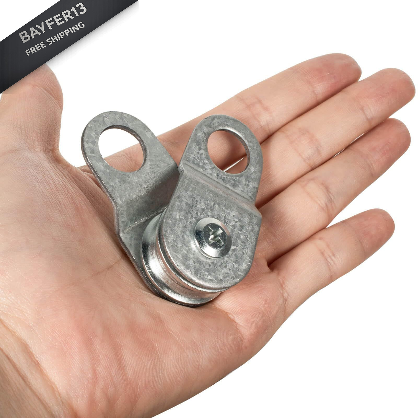 SHINICO 4 Pack Small Snatch Cable Pulley Block for 6mm / 0.23 Inch Wire…