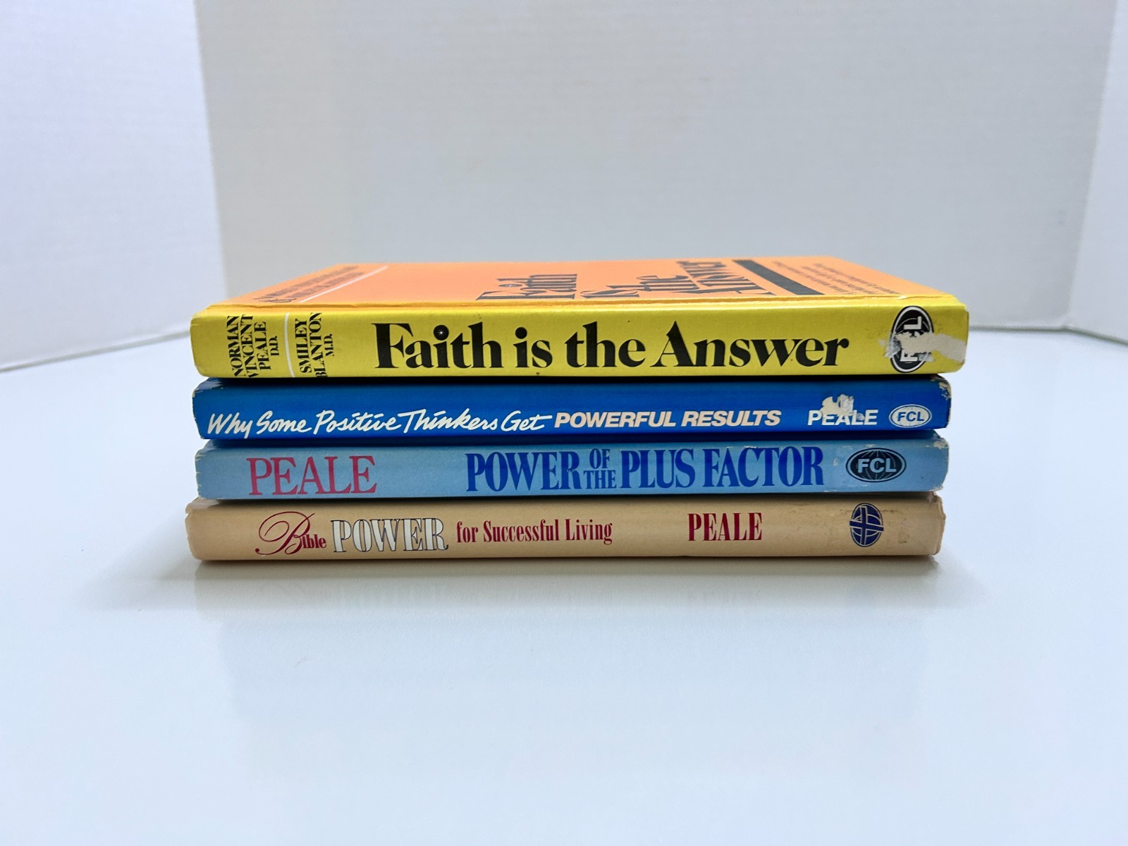 Lot of 4 Norman Vincent Peale HC Faith Positivity Power Successful Living