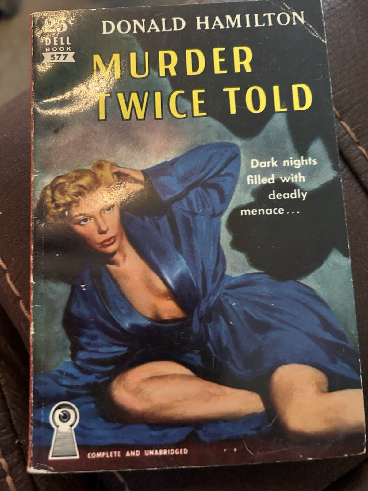 Murder Twice Told by Donald Hamilton, Dell 577