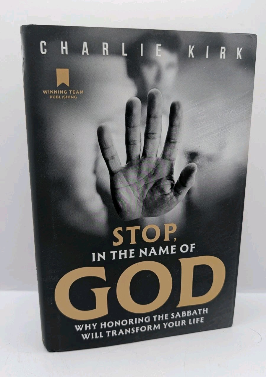 Stop, In the Name of God By Charlie Kirk 2025 Hardcover Book HC/DJ First Edition