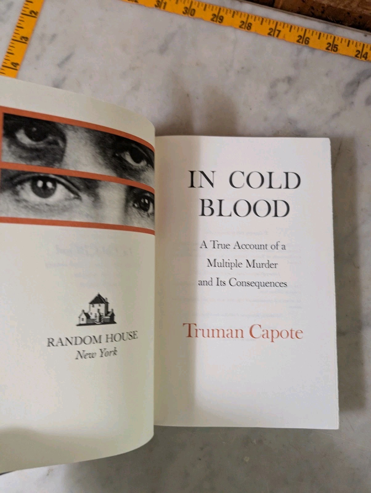 Truman Capote : In Cold Blood HCDJ Random House 1965 BCE Very Good! Hardcover DJ