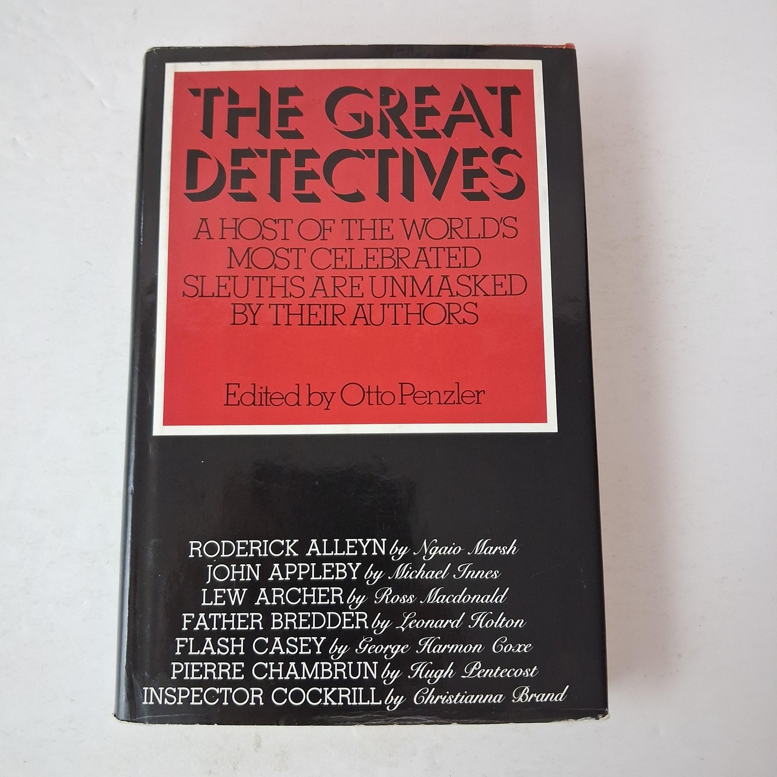 Vintage The Great Detectives Otto Penzler Little Brown Black HC DJ USA