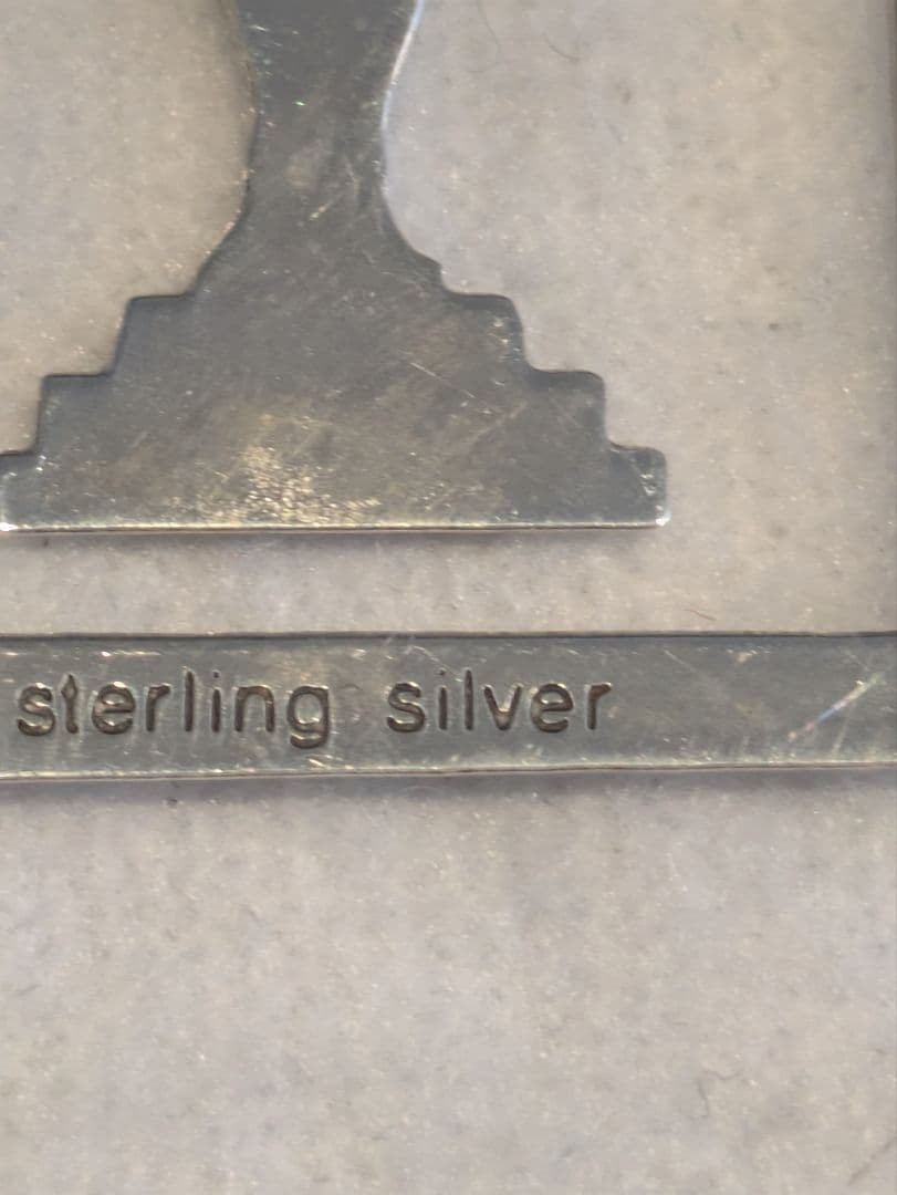 Authentic Tiffany & Co Atlas Clock Bookmark Metal Sterling Silver 7cm / 2.8in