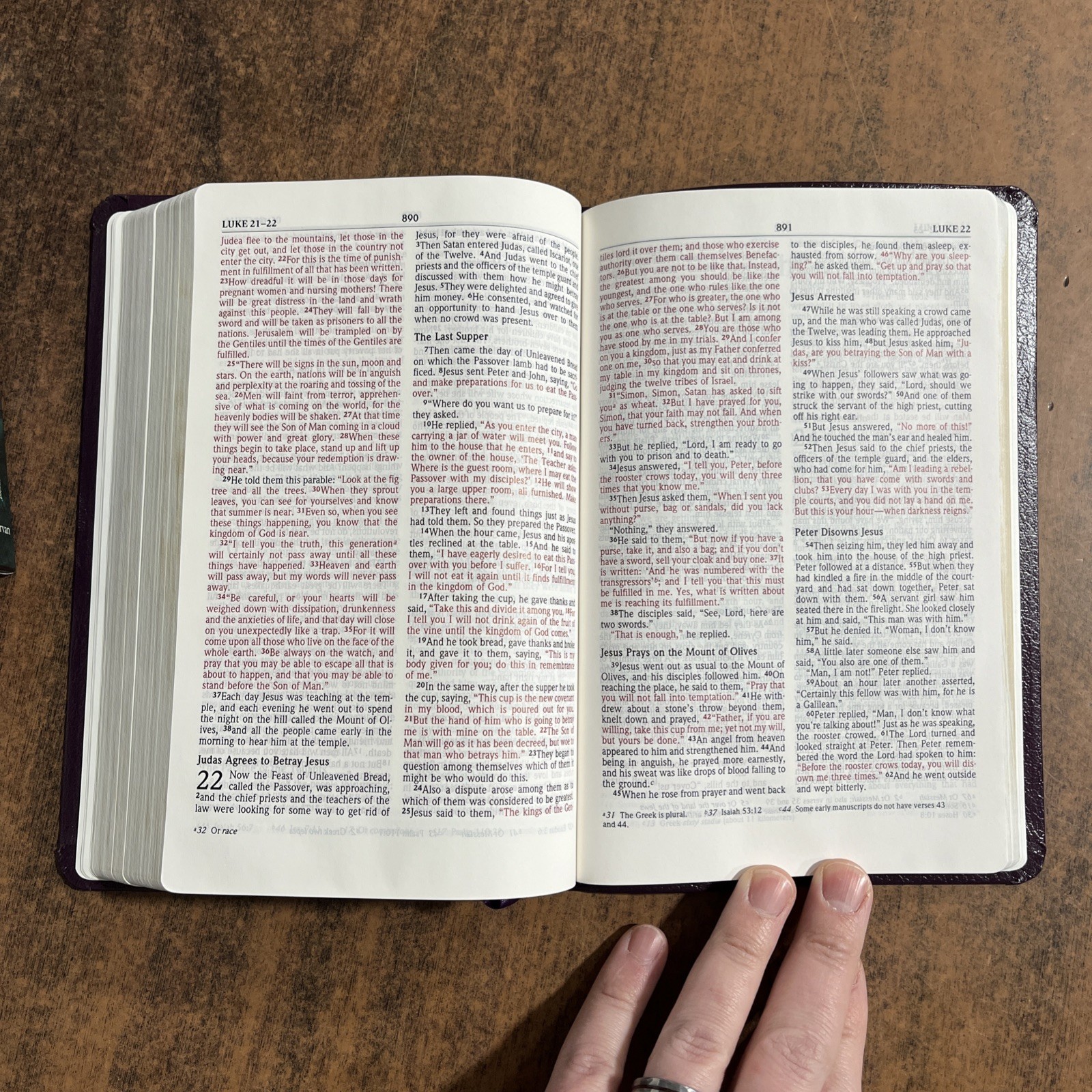 NIV 1984 Thinline Bible – Eggplant (Purple) Bonded Leather – Out Of Print 84