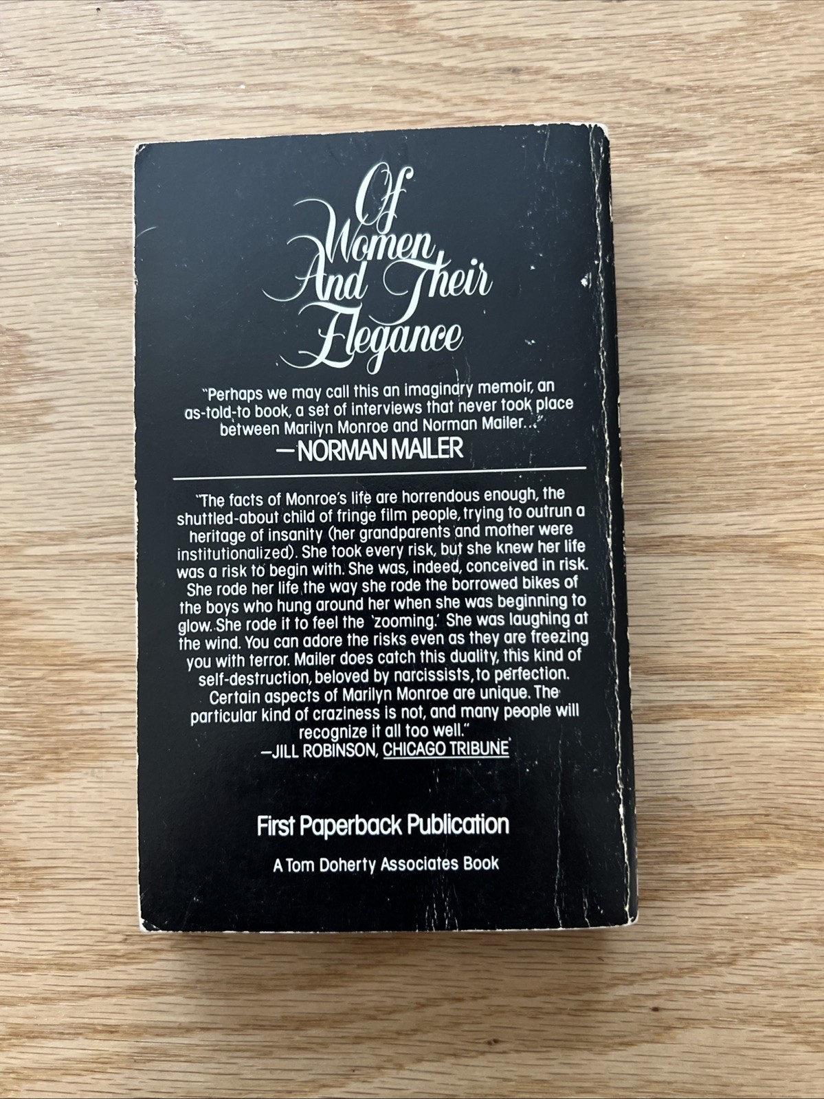 Of Women and Their Elegance by Norman Mailer 1981 Paperback TOR