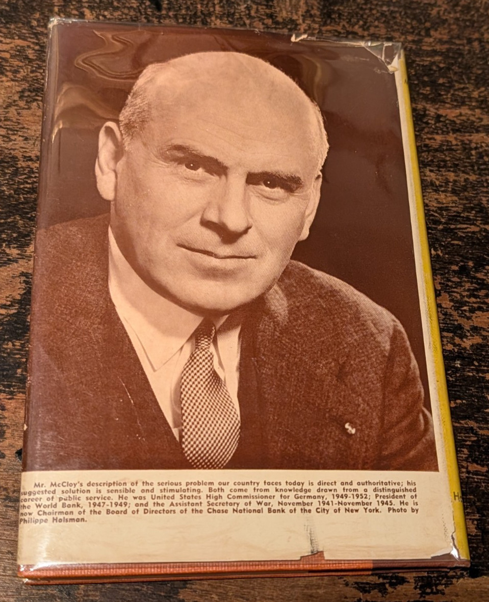 The Challenge to American Foreign Policy by John J. McCloy-1953-HC-DJ-Mylar-81pp
