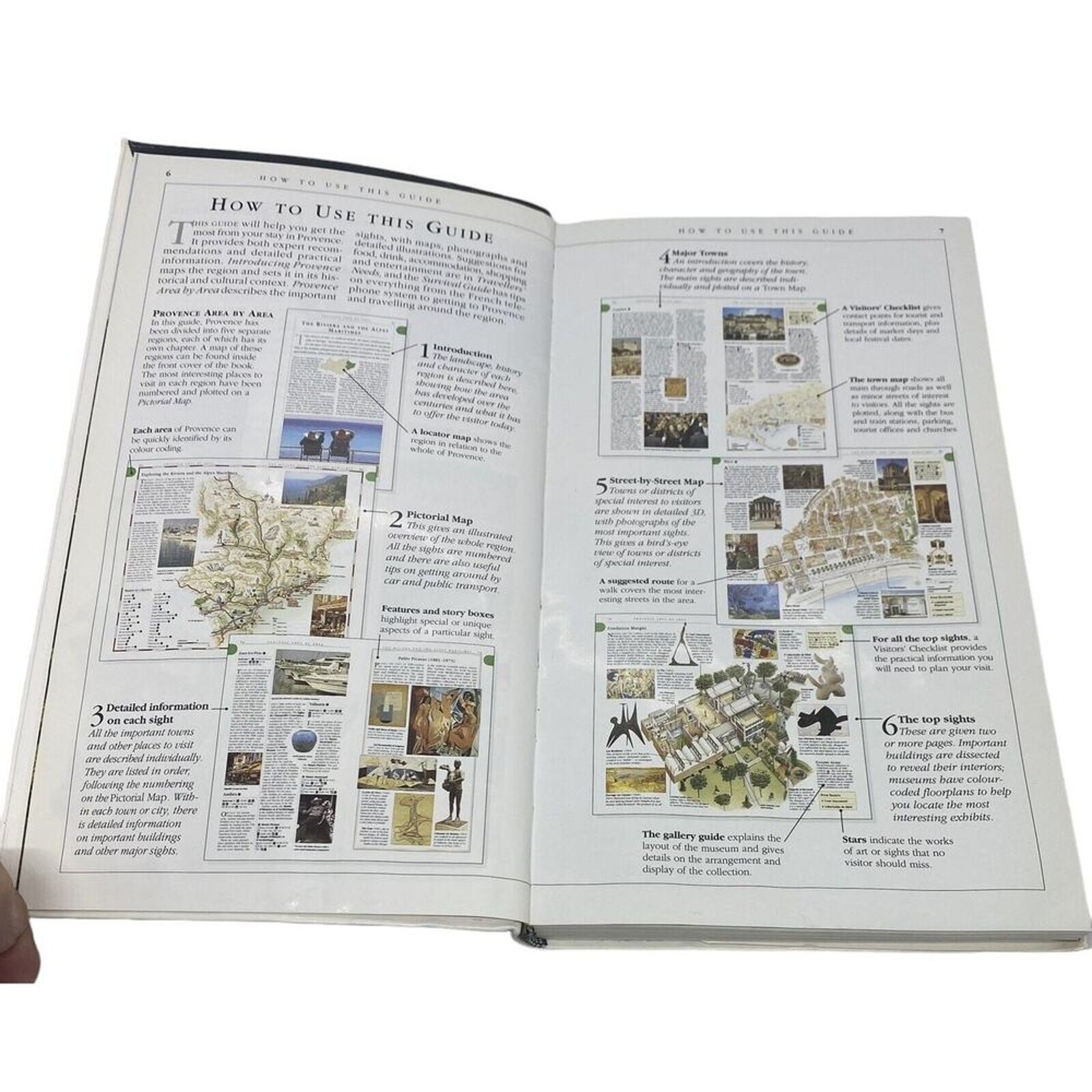 Provence & The Cote D’Azur: DK Travel Guides Revised 2001 Maps Photos 264 Pages