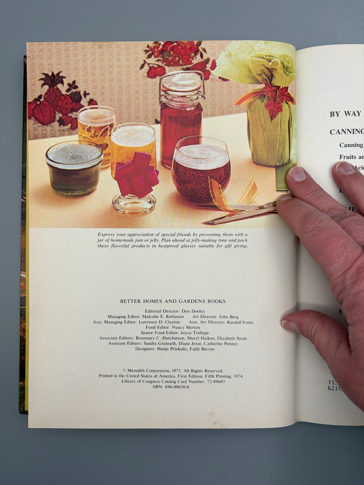 Vintage 1974 Better Homes and Gardens Home Canning Cook Book Recipes Pickling
