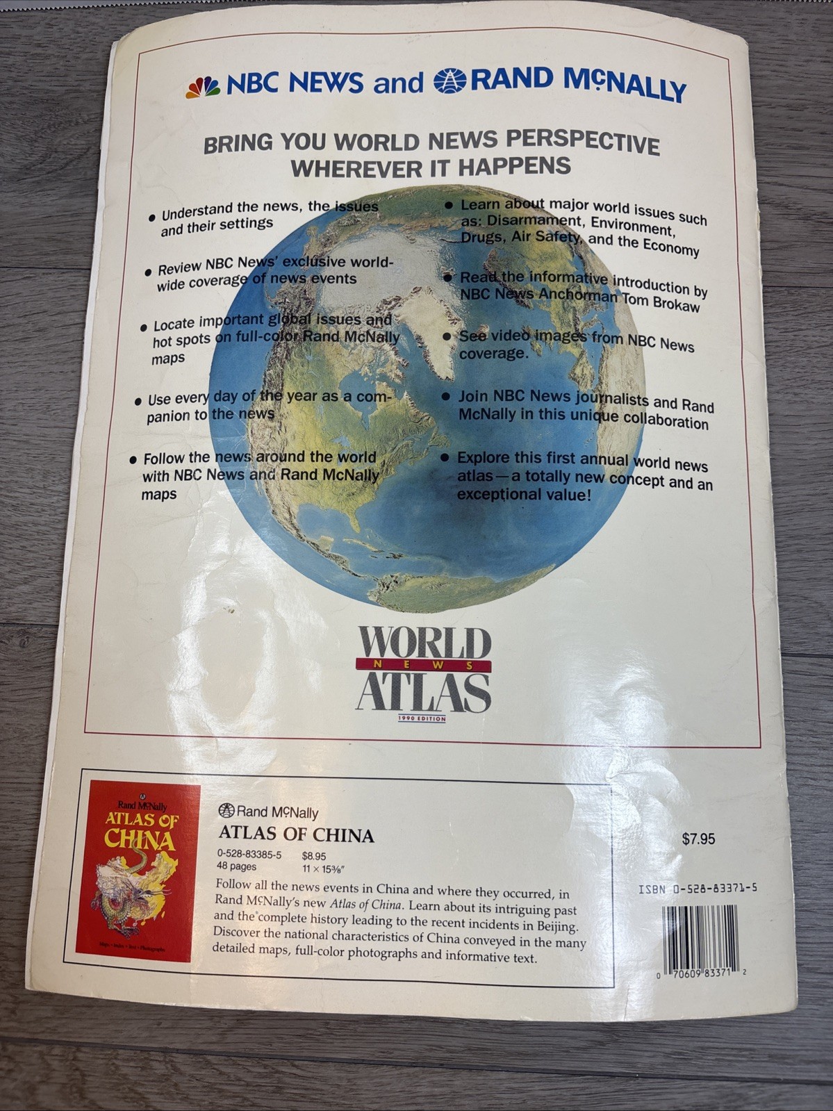 NBC News/Rand McNally World News Atlas /1990 (N B C NEWS-RAND MCNALLY )
