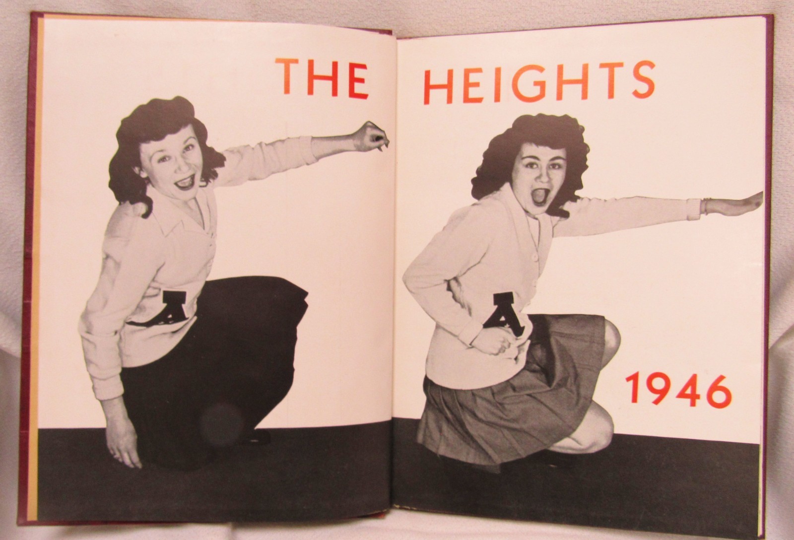 1946 The Heights Arlington Heights Illinois High School Yearbook Book