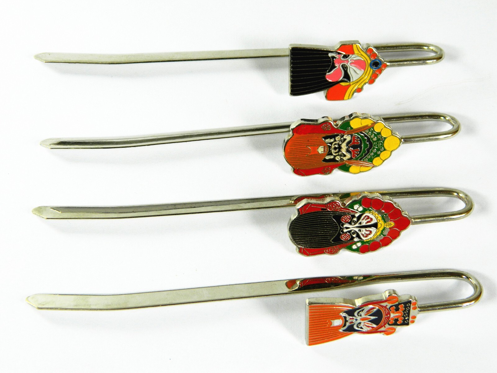 4 Metal Bookmarks, Design of Facial Makeup in Chinese Traditional Operas
