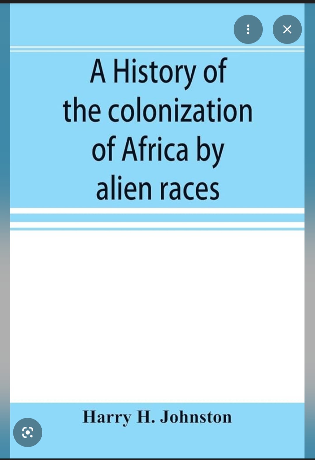 A History Of The Colonization Of Africa By Alien Races