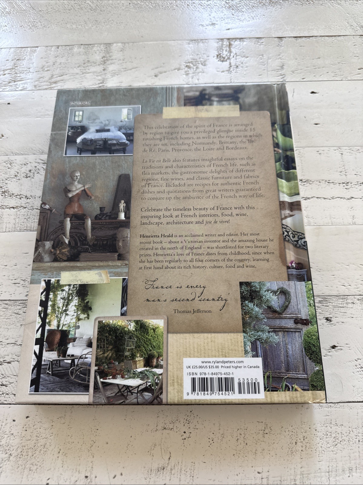 La Vie est Belle Henrietta Heald HC 2013 French Style Interior Design Decor
