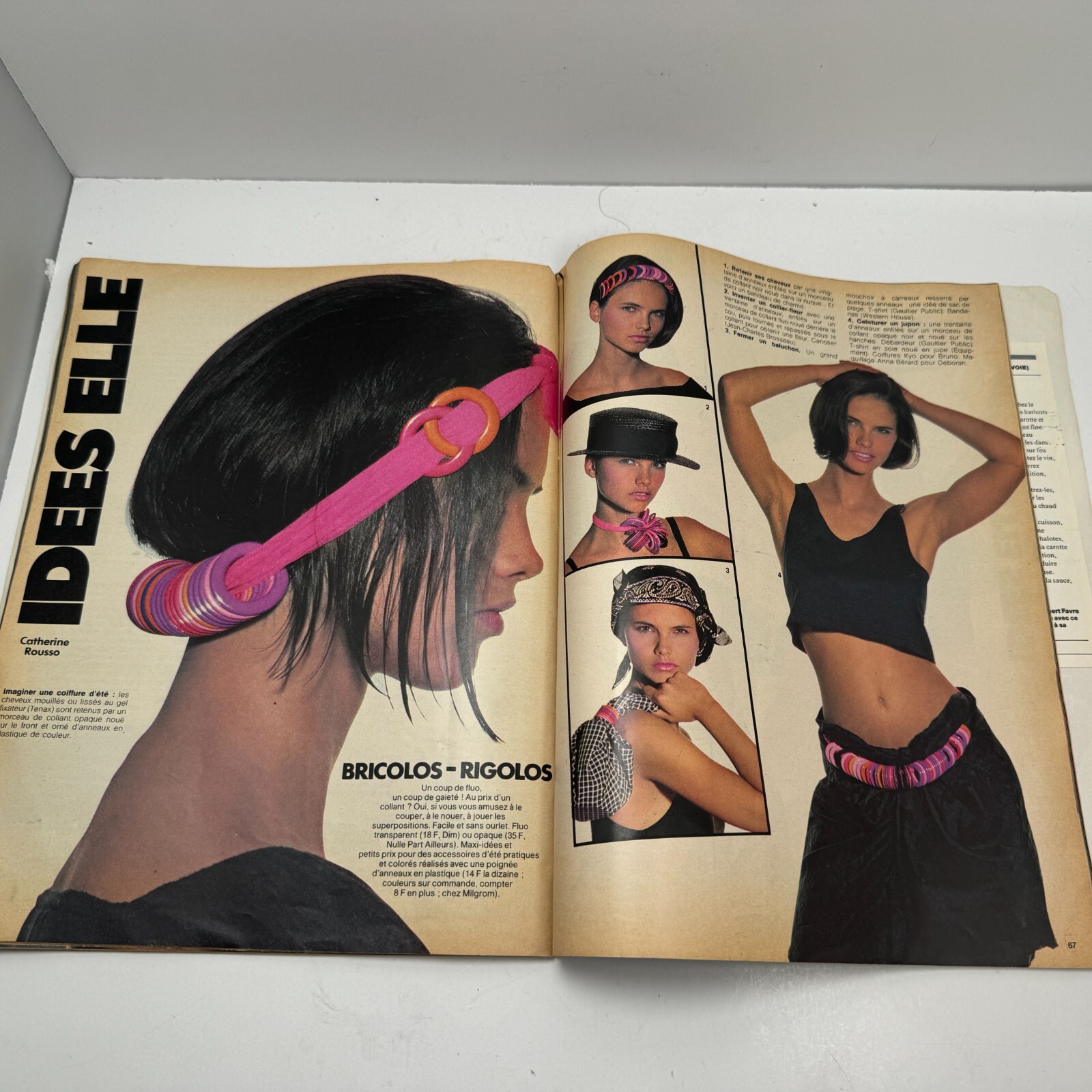 Cosmopolitan Elle Uk 1985 Rosemary Macgrotha Elle Macpherson Jerry Hall