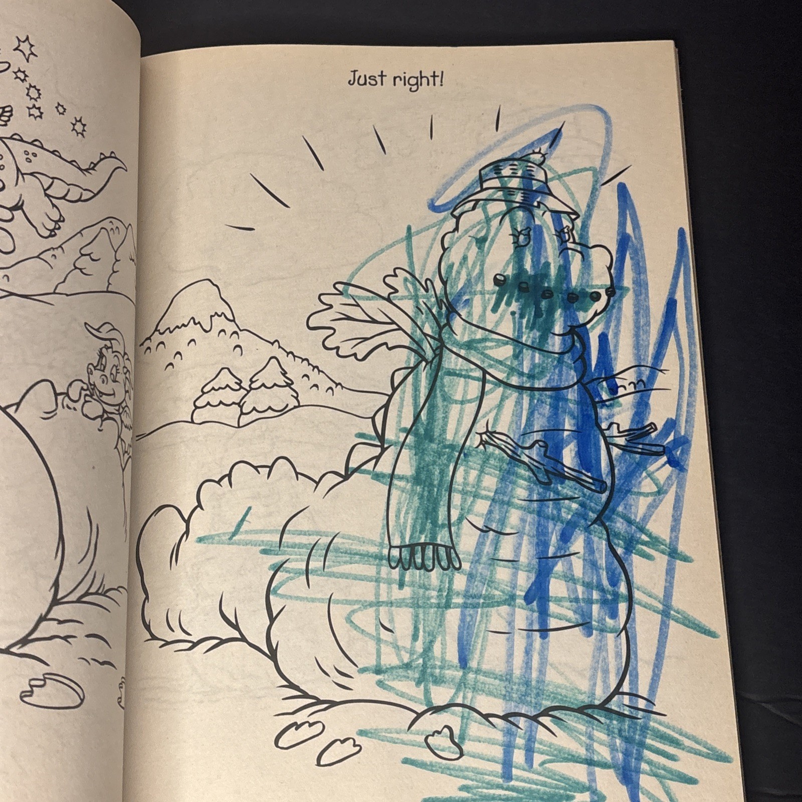2005 Dragon Tales Dragon Days Coloring Book Some Pages Colored