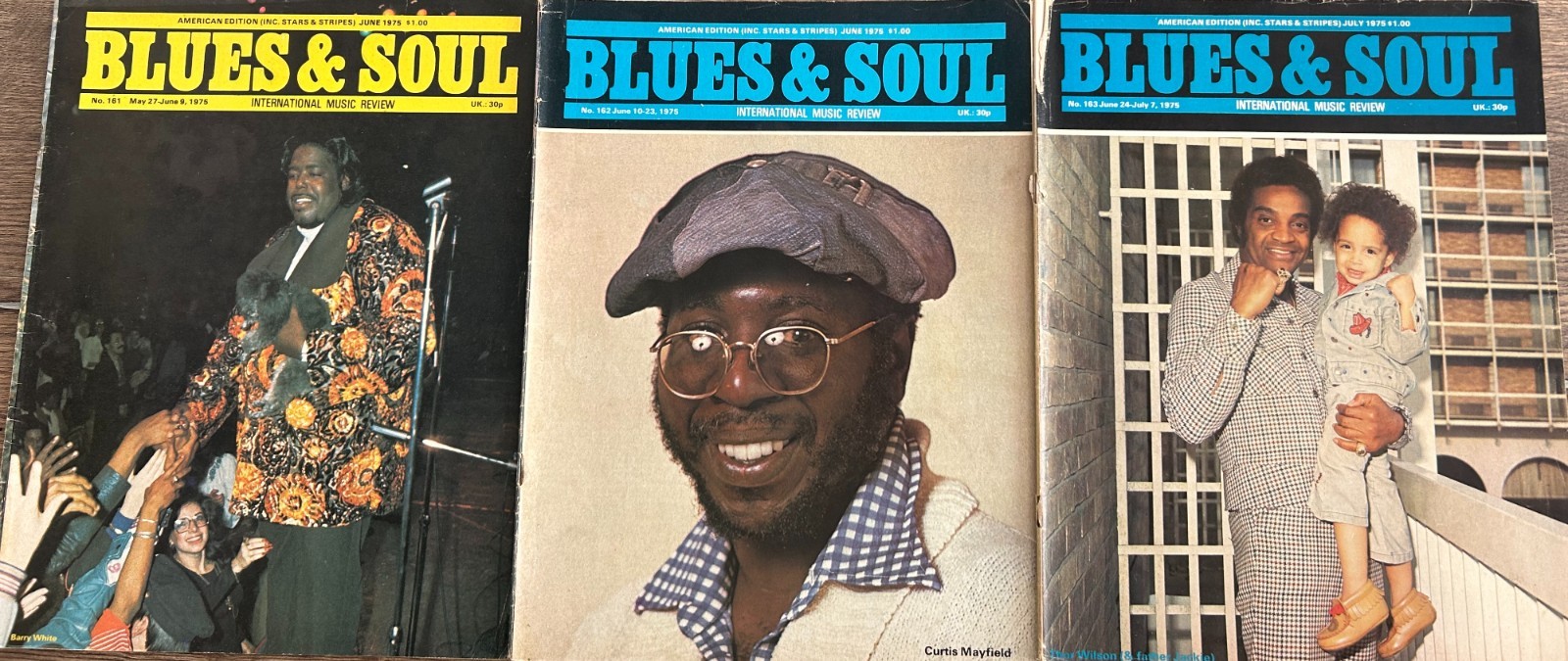 3no Blues & Soul magazine Issues 161,162 & 163 May To July 1975