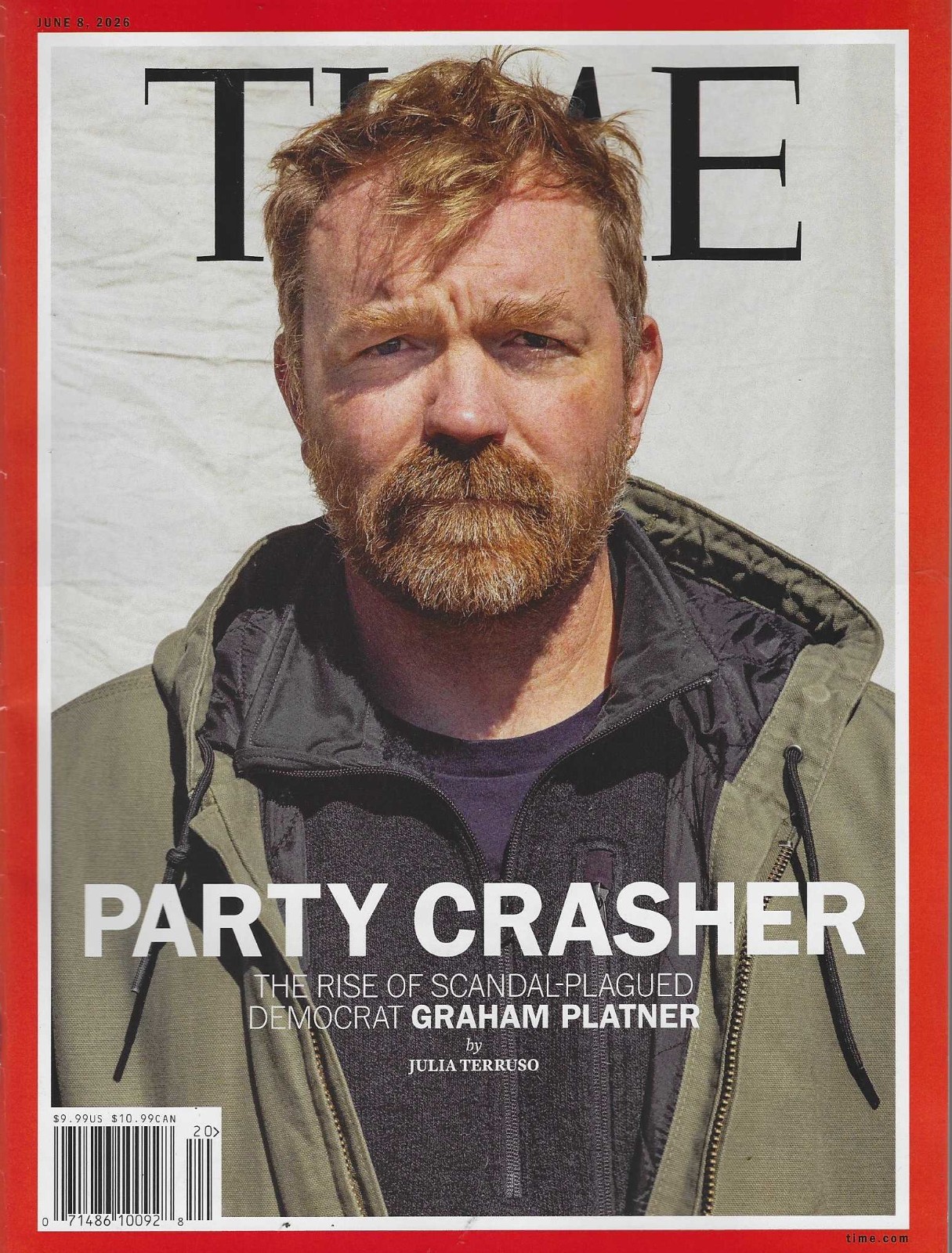Time Magazine June 8th 2026: Party Crasher