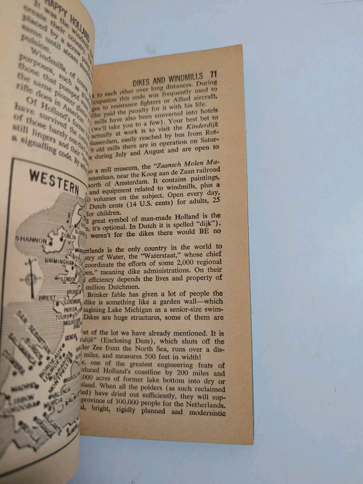Vintage 1967 KLM Airlines Happy Holland Guide To Europes Gateway Nation Book