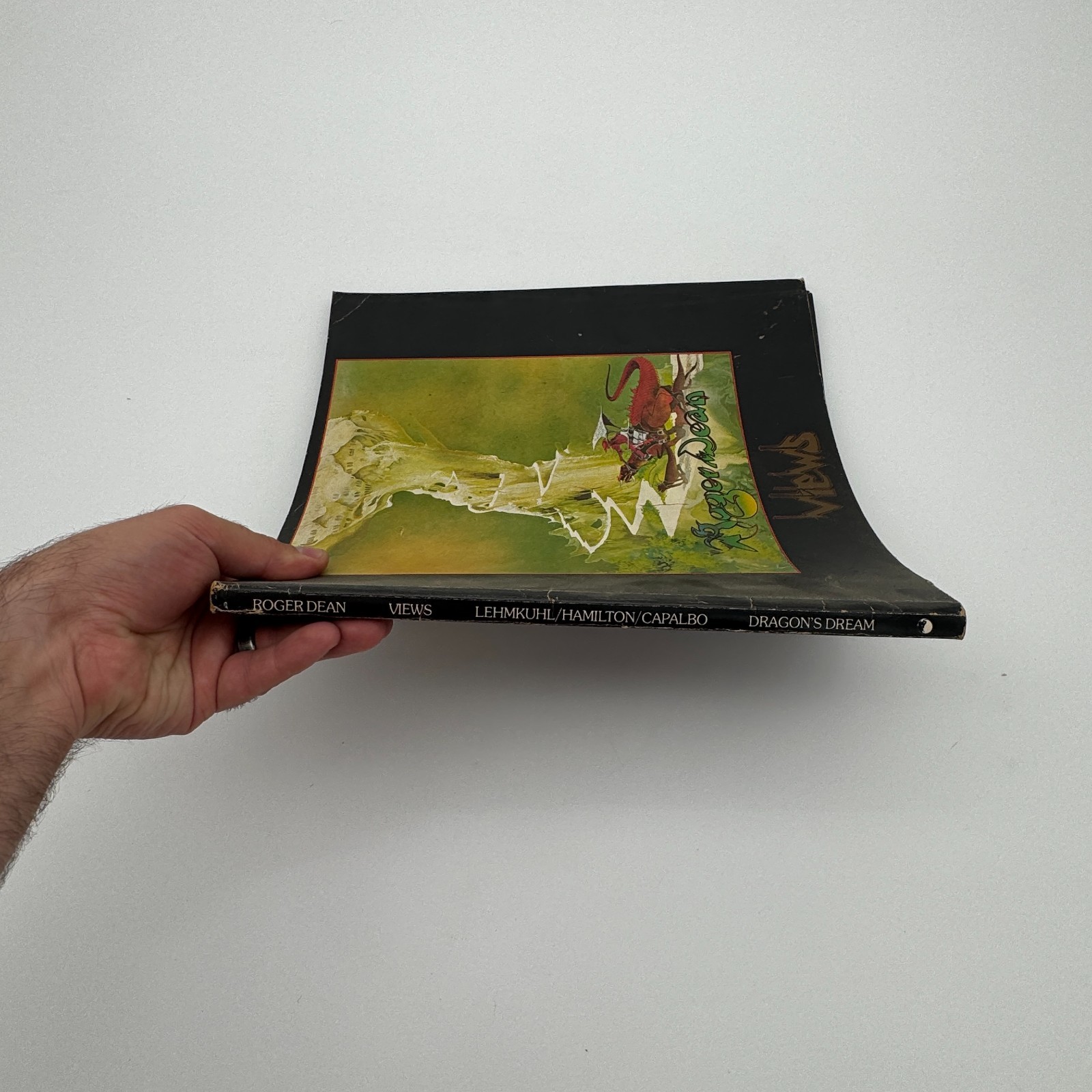 Views by Roger Dean Art Book Fantasy Trippy Stoner Dragons Dream 1975 Softcover