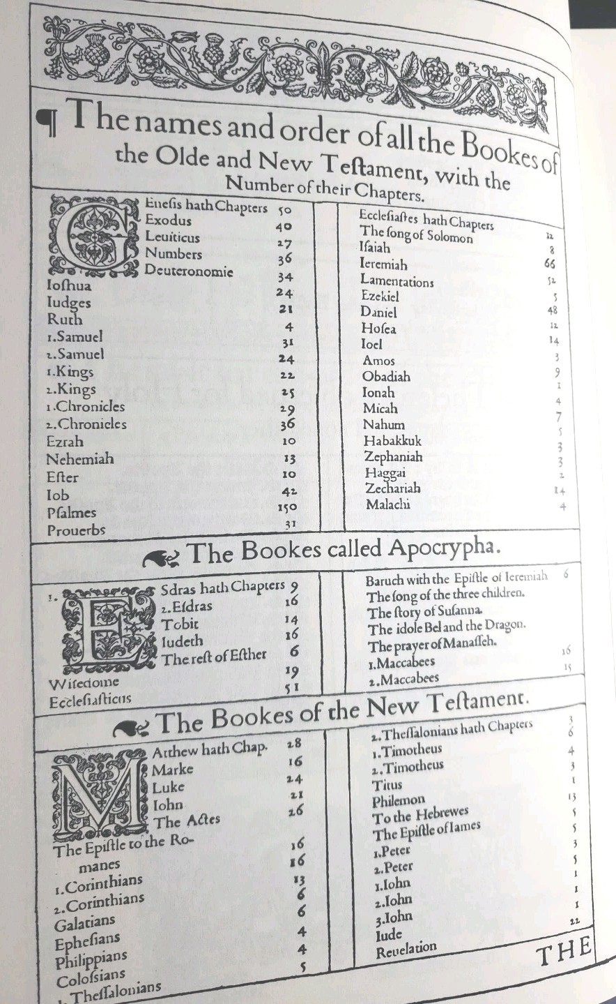 1611 King James Bible 1st Edition Facsimile AND Original Page Leaf 1600s 1st Chr