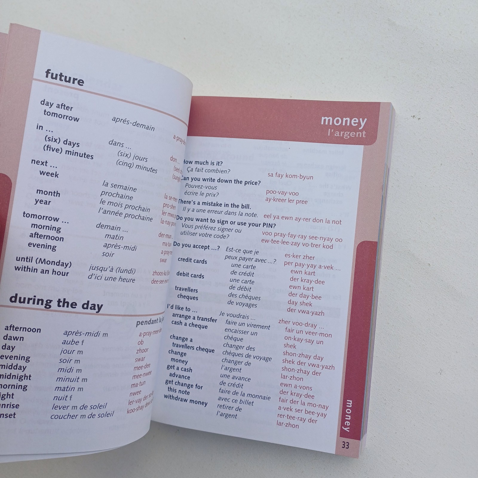 Lonely Planet French Phrasebook & Dictionary 4th Ed 2011 Palm Sized 140mm x 95mm