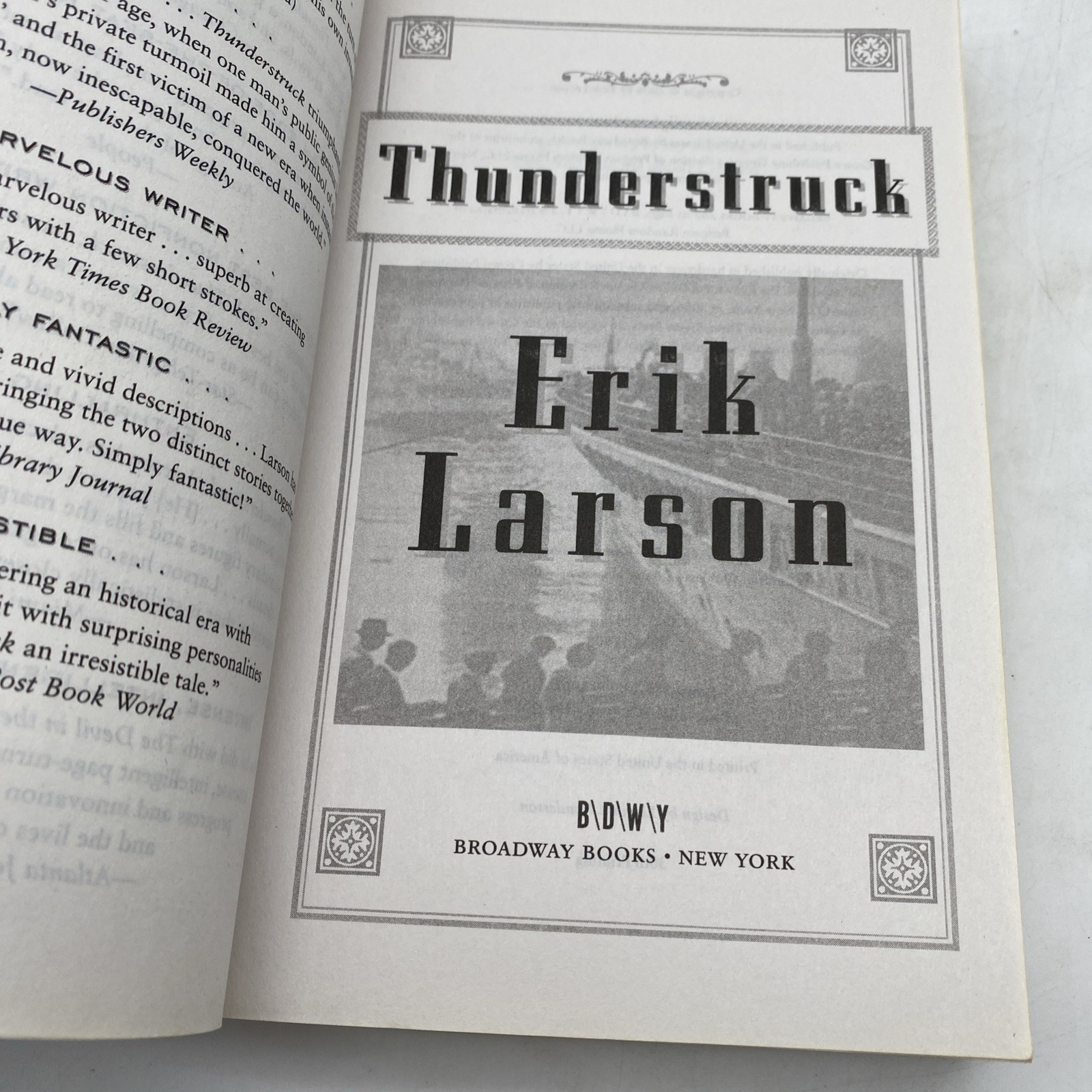 Erik Larson Lot of 5 Trade Paperback Historical Non-Fiction Books