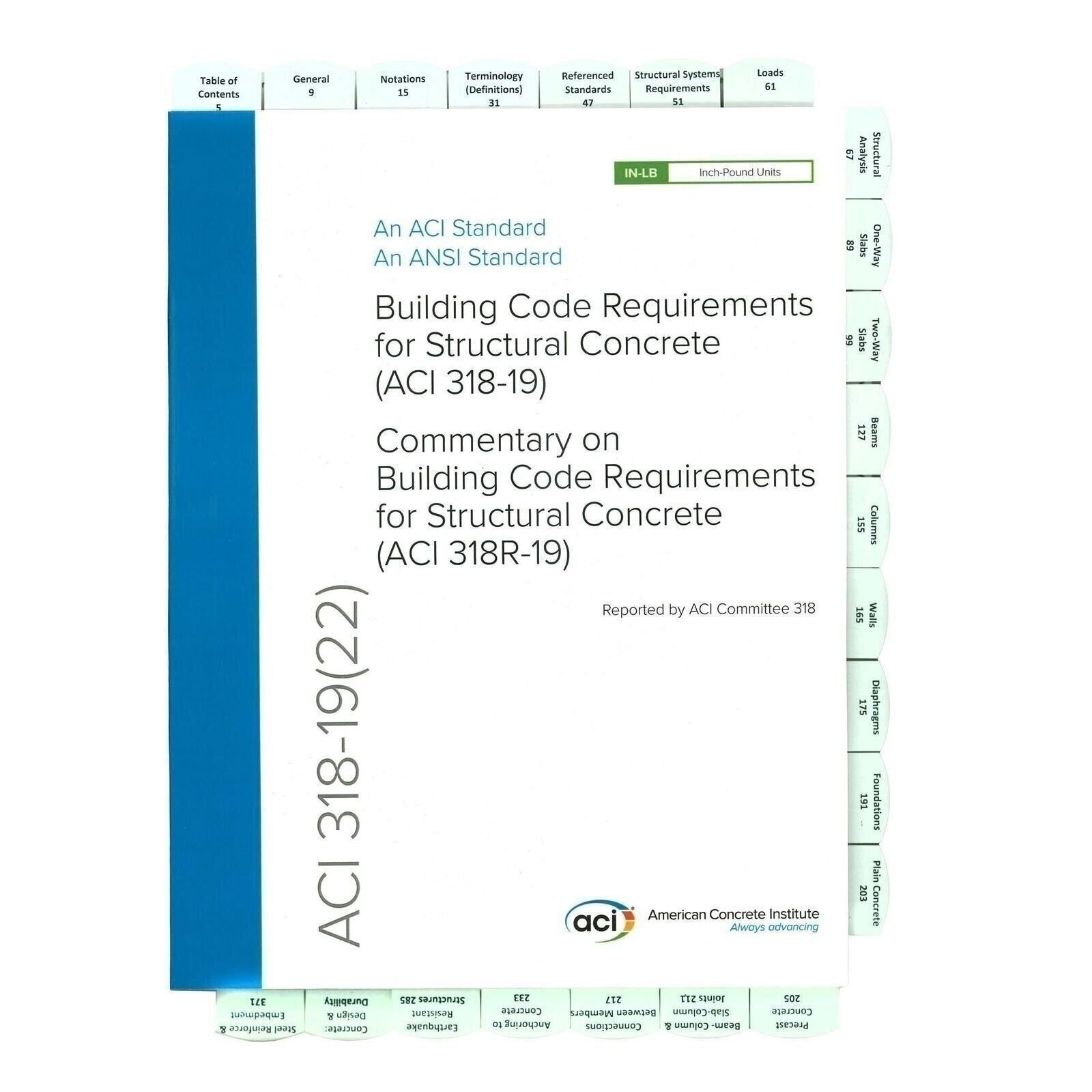 Professionally Highlighted and Tabbed – ACI 318-19 Building Code Requirements…