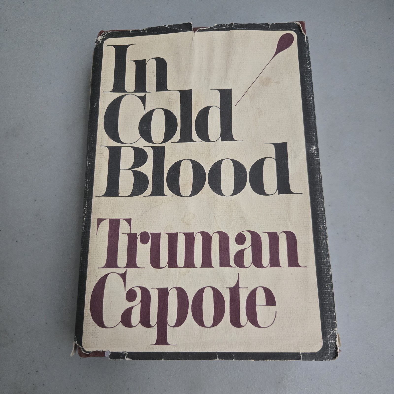 IN COLD BLOOD by Truman Capote 1965 First Edition First Printing HCDJ