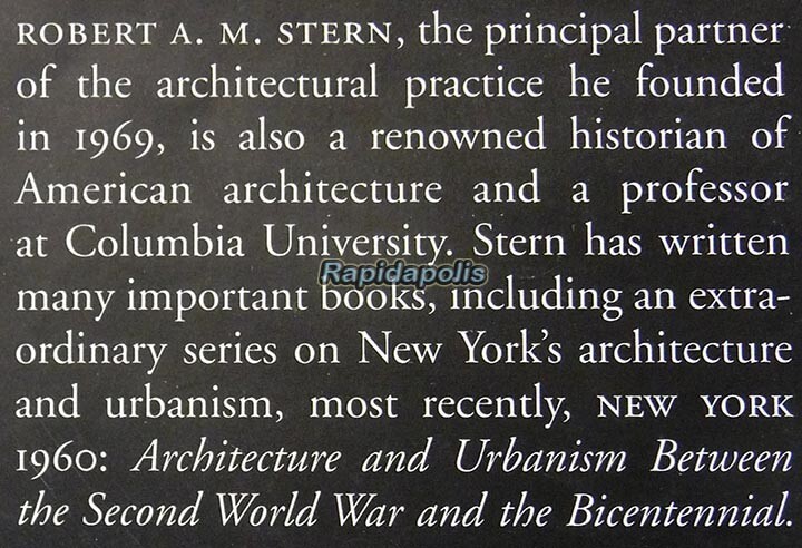 ROBERT A.M. STERN BUILDINGS superb heavily illus. 496 p. architecture book HC+DJ