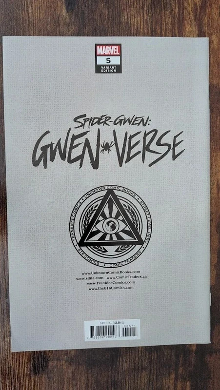 🔥🕷 SPIDER-GWEN GWENVERSE #5 R1C0 Unknown 616 Exclusive Virgin Variant