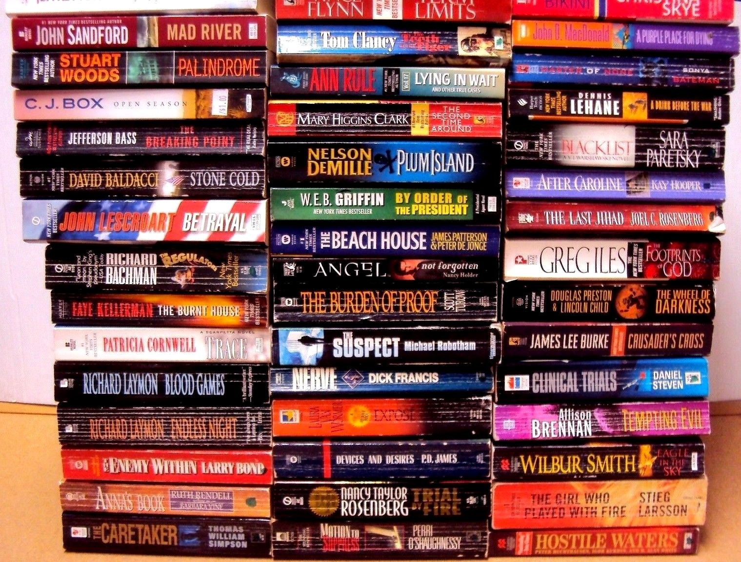 Lot 12 Mystery Thriller Action Fiction Paperback Book Random Pick Author Title