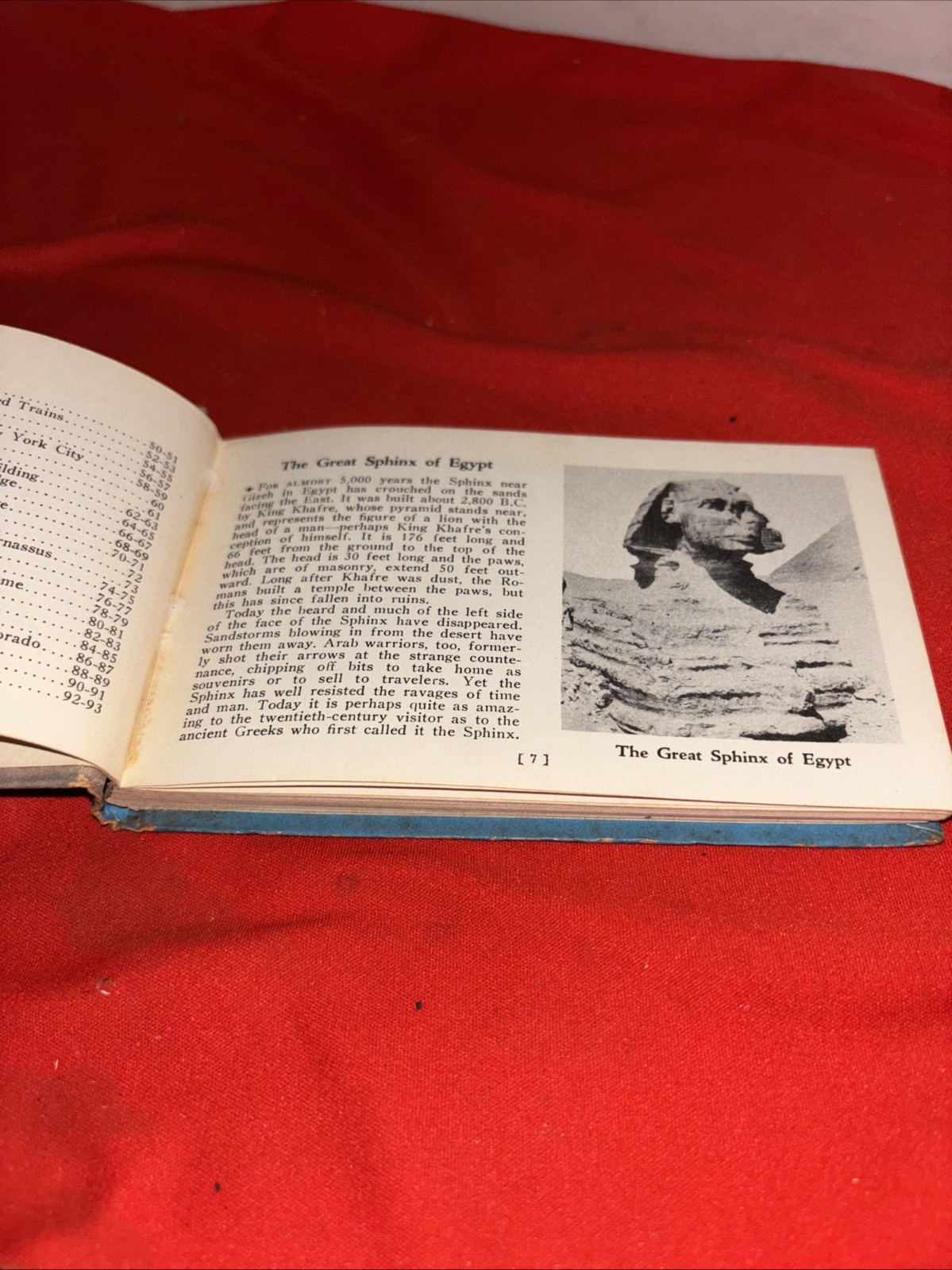 Vintage 1938 Wonders of the World A Guide Book Illustrated Mini Hardcover Book