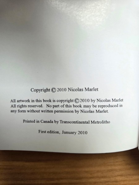 Nico Marlet Sketchbook Rare Artbook 1st Edition Signed and Numbered: 1376/1800