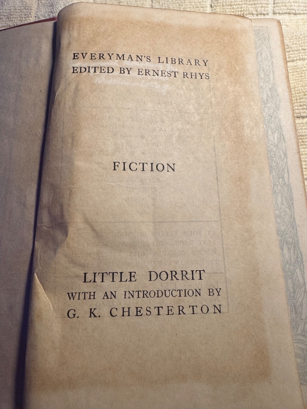 Charles Dickens hardcover, Little Dorrit, 1917, 784 pages