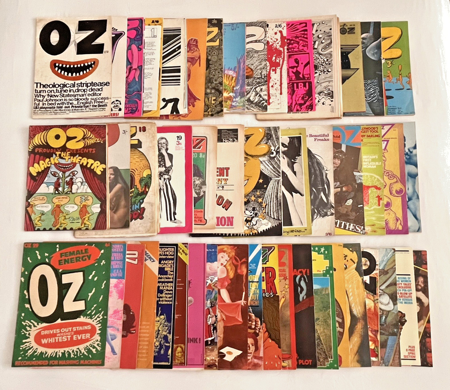 OZ MAGAZINE Complete set Nos. 1- 48. With inserts