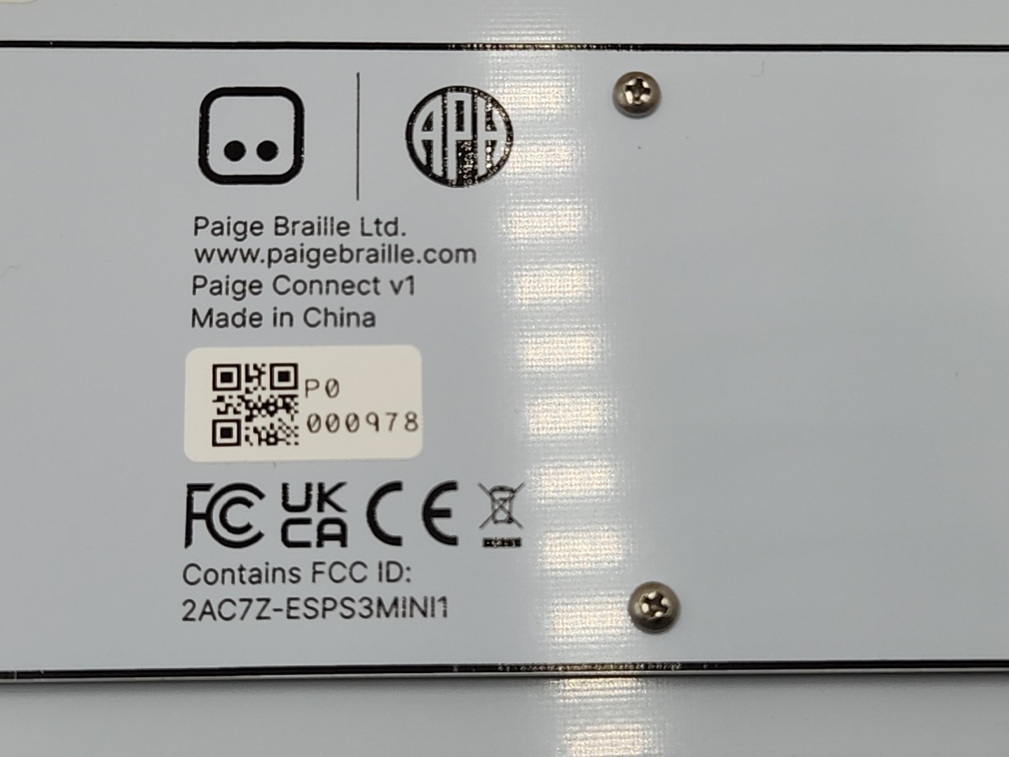NEW Paige Connect Braille for Everyone From The Kitchen to the Classroom
