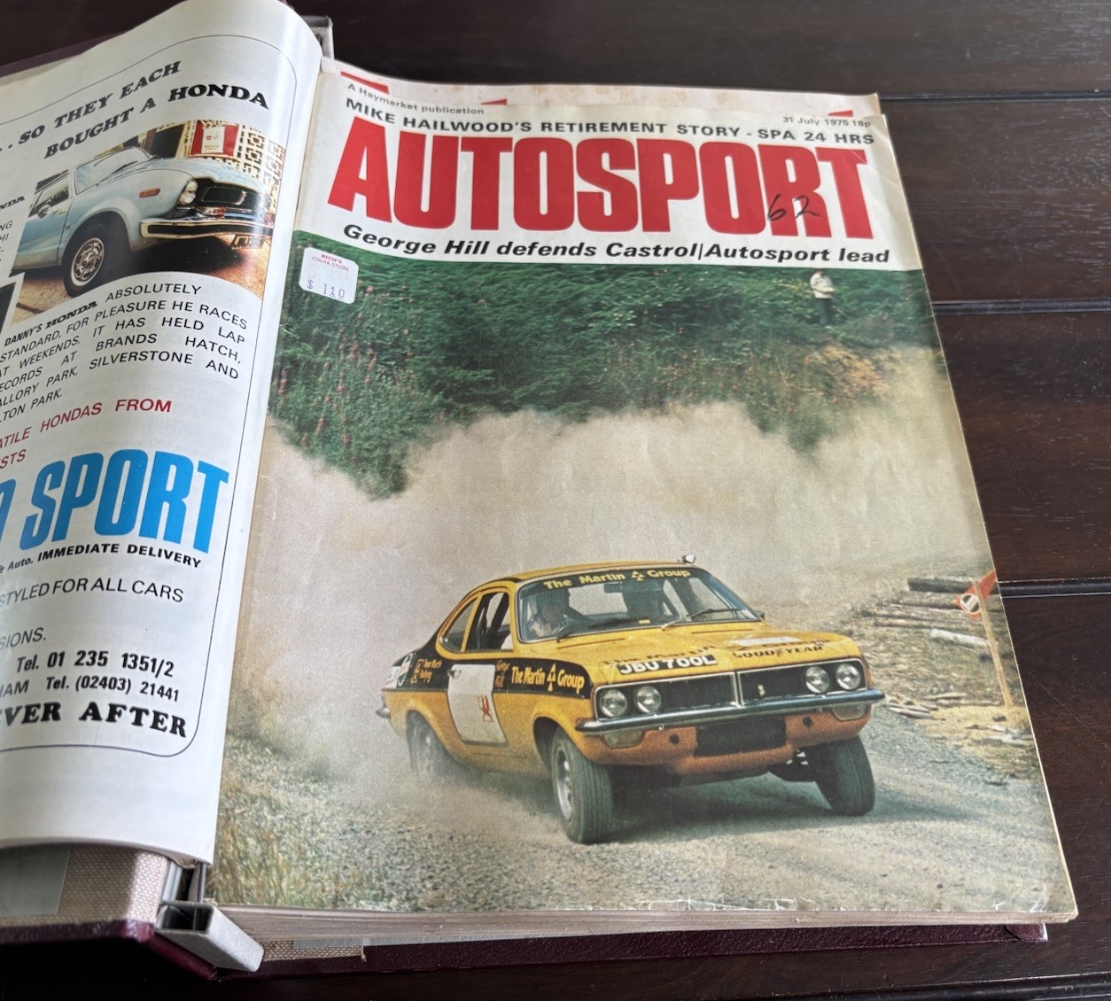 July 1975 – June 1976 AUTOSPORT Magazines (14) In Custom Binder