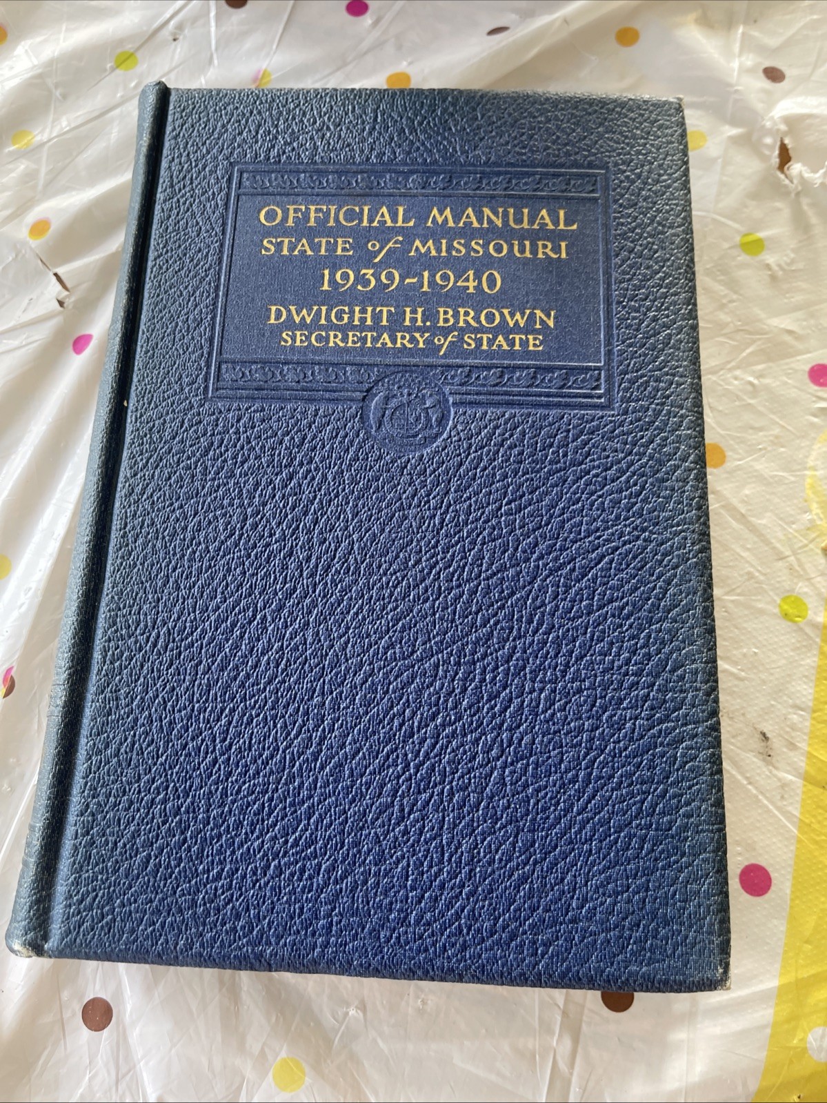 1931 – 1940 Official Manual State Missouri blue book Charles Becker 5 Book Lot