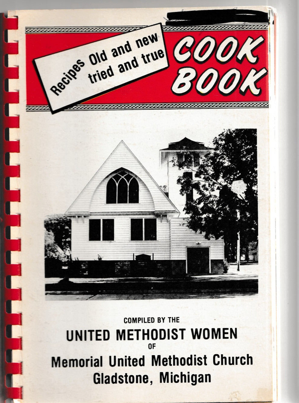 MEMORIAL UNITED METHODIST CHURCH WOMEN 1978 COOKBOOK Gladstone MI 161 pages