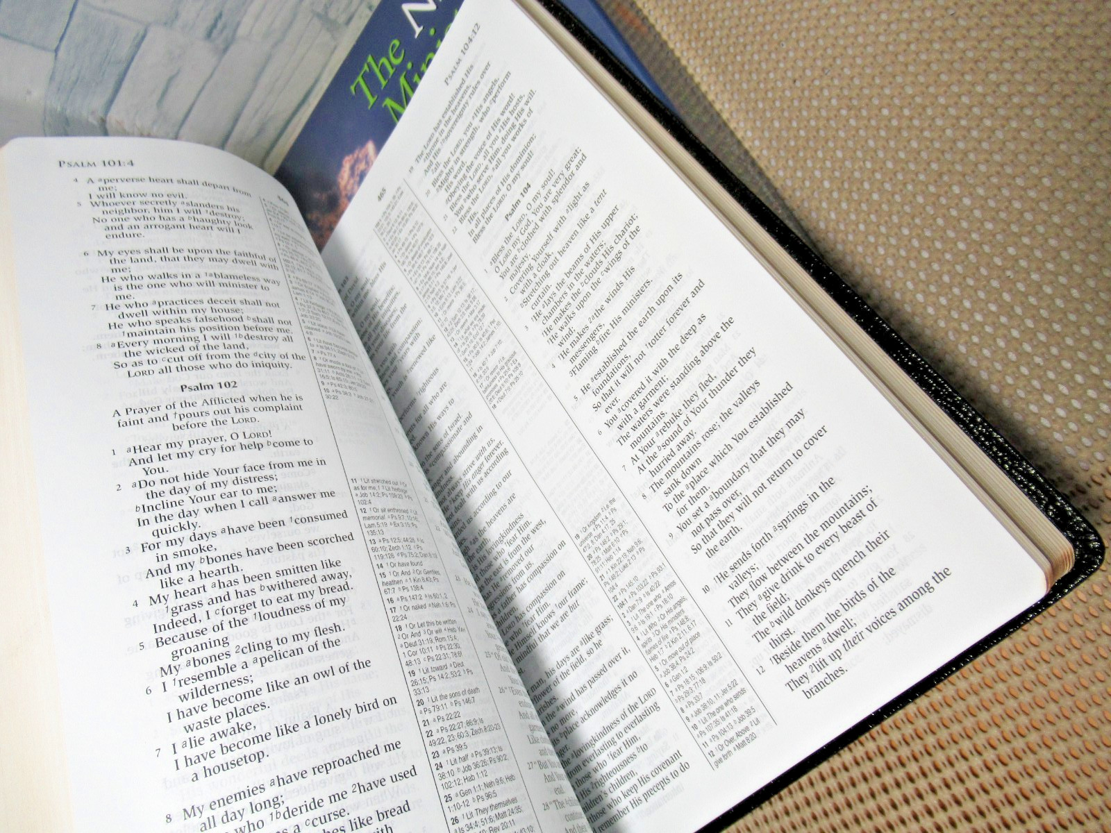 The NASB Minister’s Bible /Black Genuine Leather / Softcover / 2005/ with box